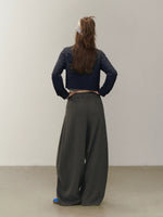 Ruched V Neck Layered Top