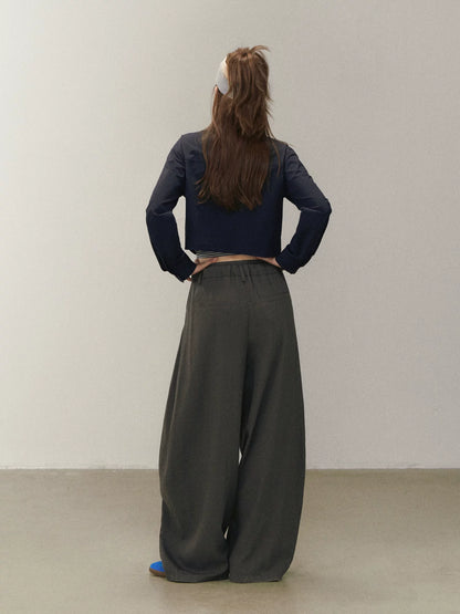 Ruched V Neck Layered Top