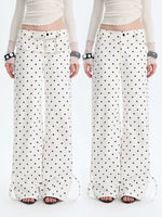 White Polka Dot Pants