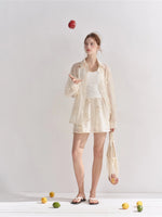 Floral Embroidered Shirt Set