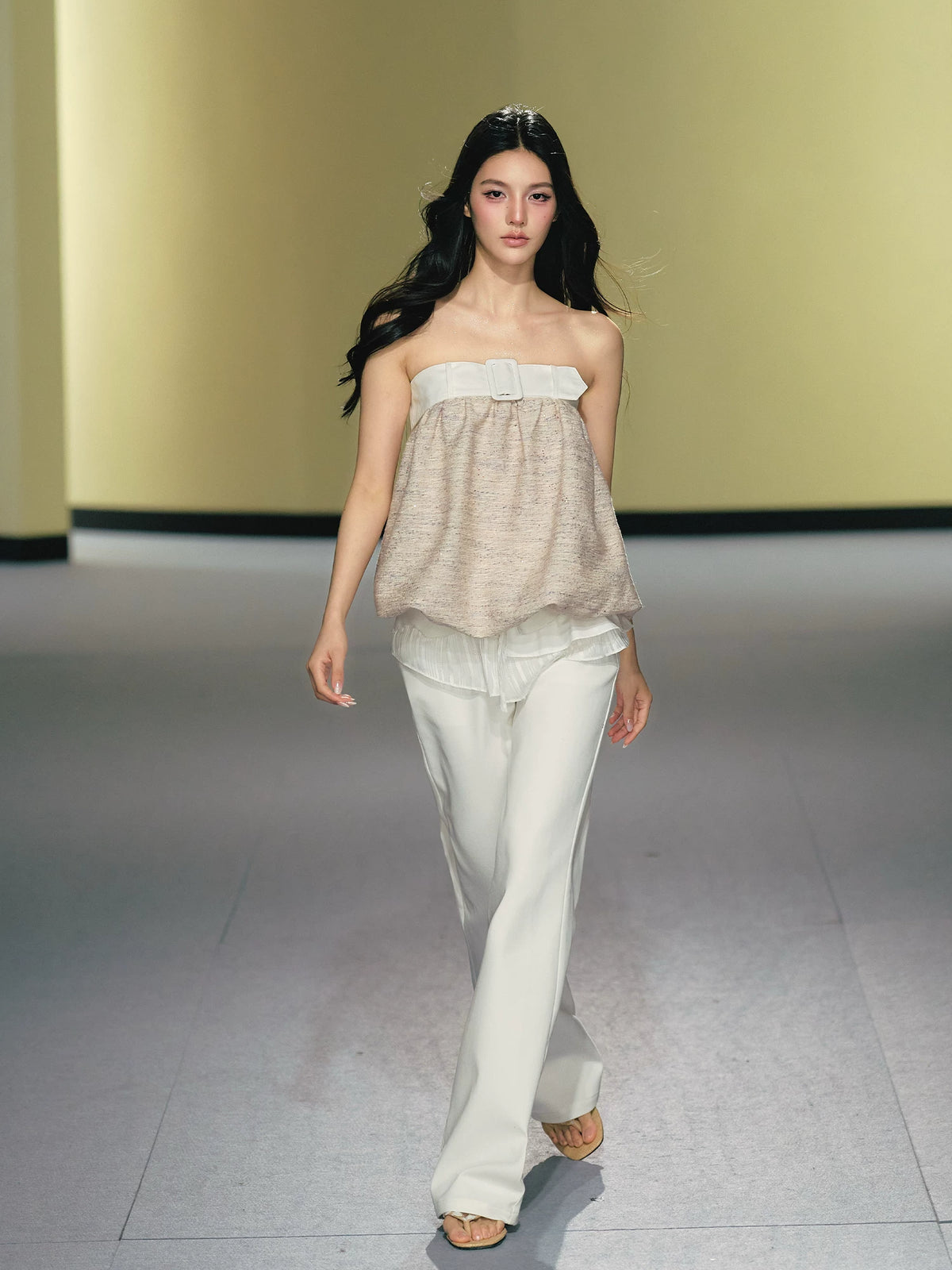 Ballet Lace-Up Flared Pants