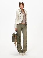 Strap Flare Pants