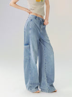 Multi-Pocket Cargo Wide-Leg Jeans