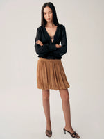 High-Waist Tulip A-Line Skirt