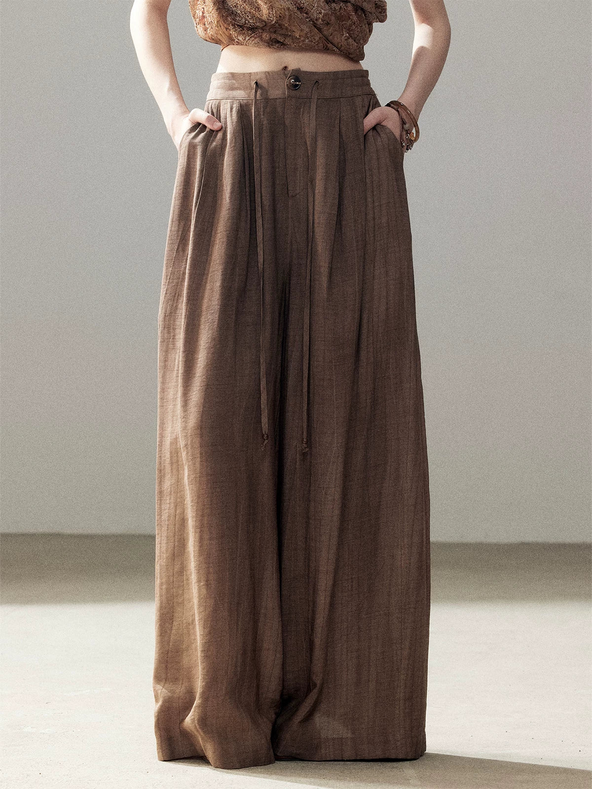 Brown Lace Camisole Top