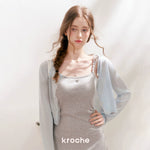 Gray Daisy Strap Knit Dress