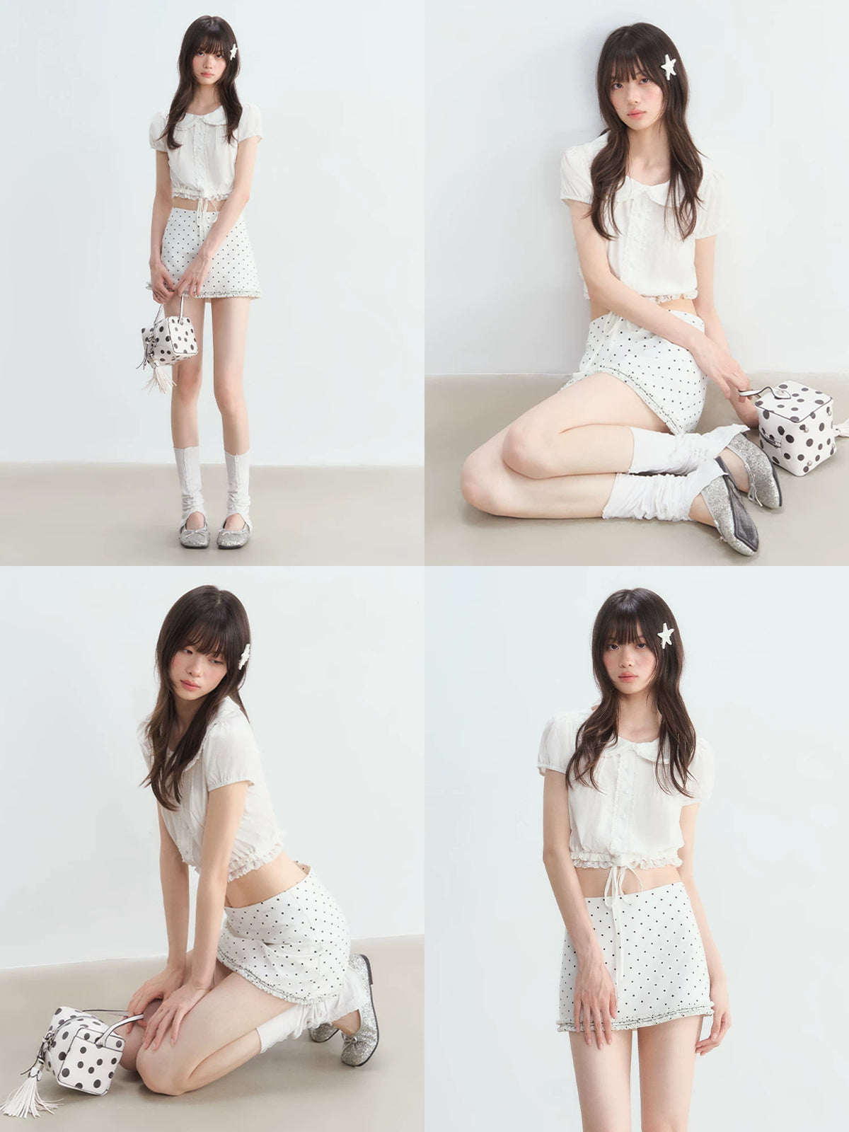 Doll Collar Lace Blouse