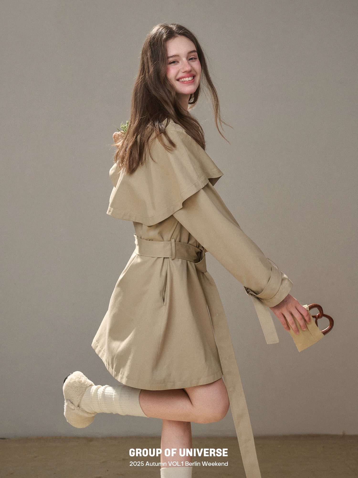 Comfy Chestnut Trench Coat