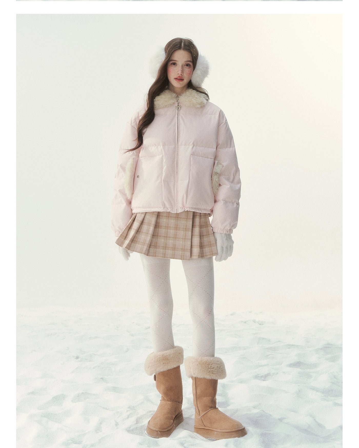 Reversible Fair Isle Down Jacket