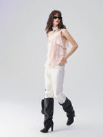 Layered Ruffle One-Shoulder Top