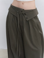 Lyocell Cotton Wide-Leg Casual Pants