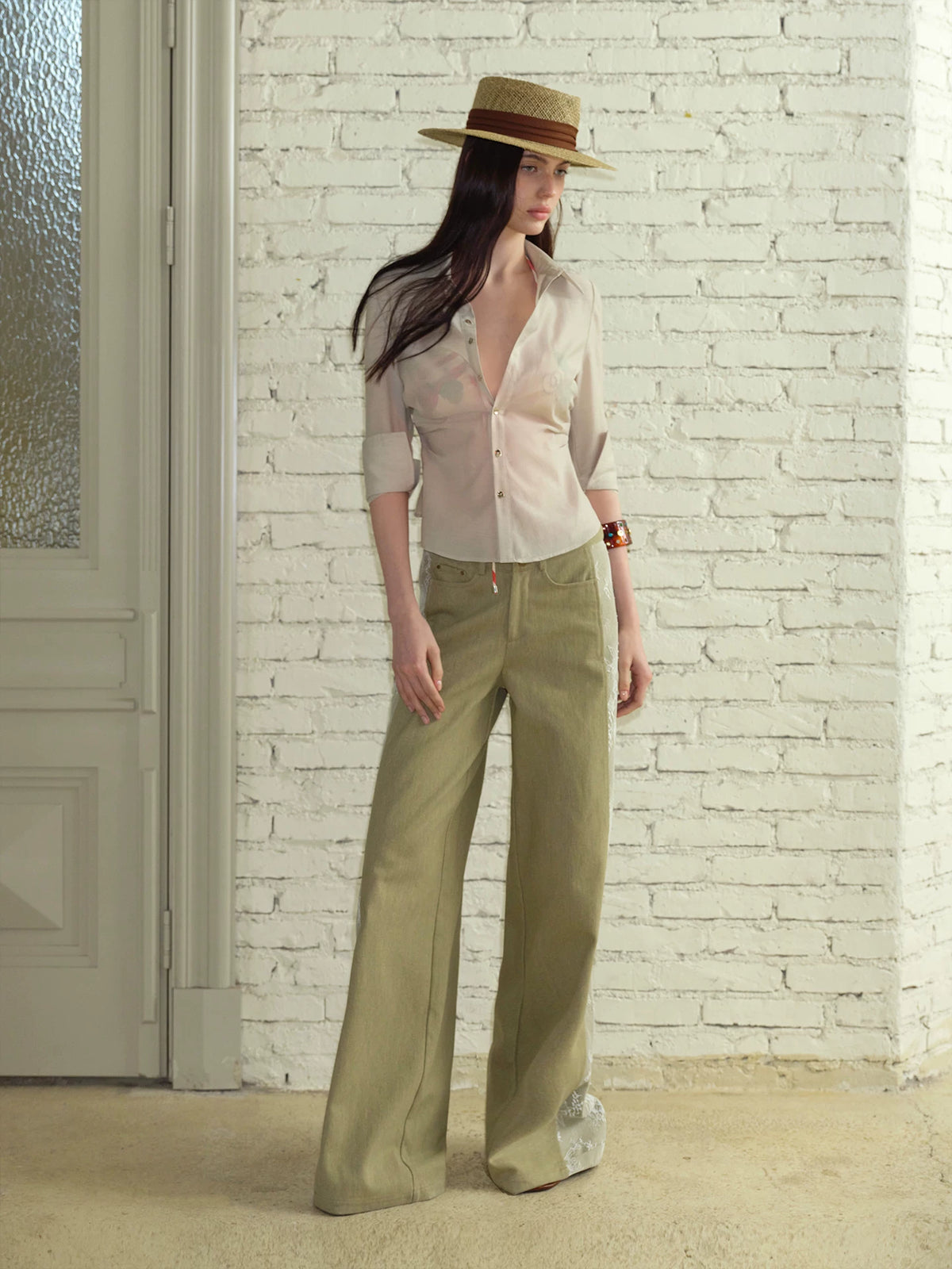 Cinched Lyocell-Blend Shirt