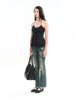 Lace Panel Acetate Camisole