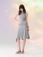 Draped Tie Top Skirt Set