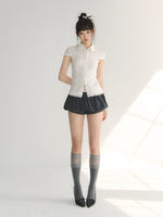 Star Print Lace Shirt