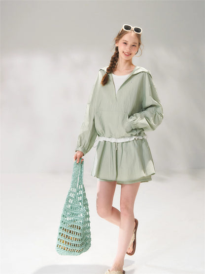 Hooded Drawstring Set