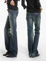 Low Rise Flare Jeans