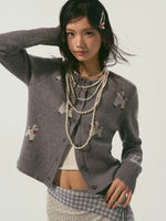 Dog Jacquard Cardigan