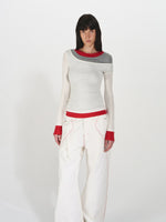 Lyocell Wool Colorblock Layered Base Top