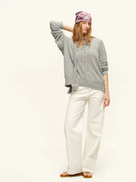 White Mid-Rise Straight Jeans