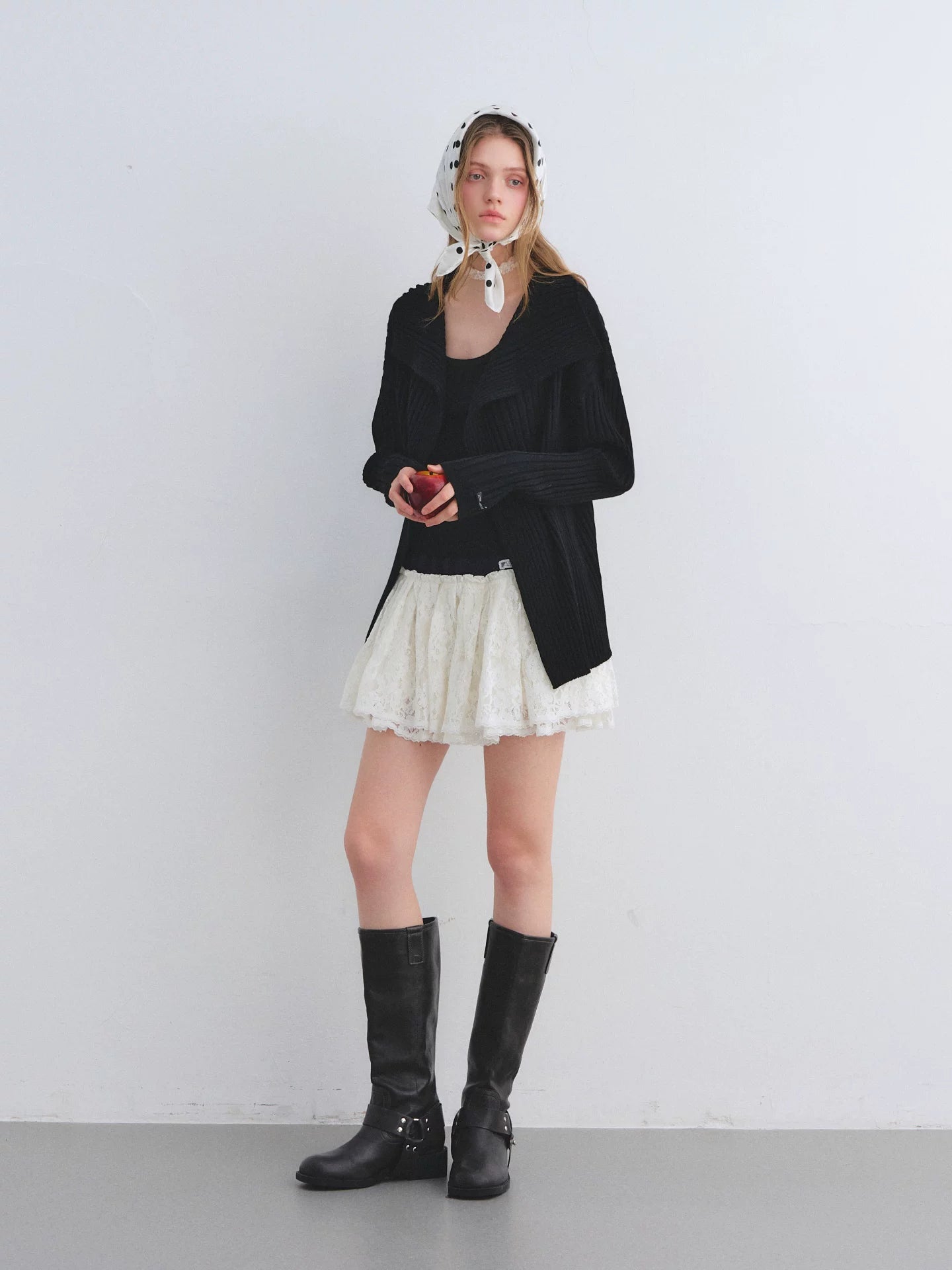 Irregular Knit Two-Piece Set
