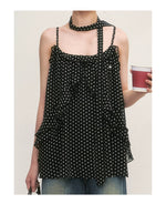 Black Polka Dot Cami Blouse