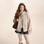 Appliqué Stand-Collar Jacket