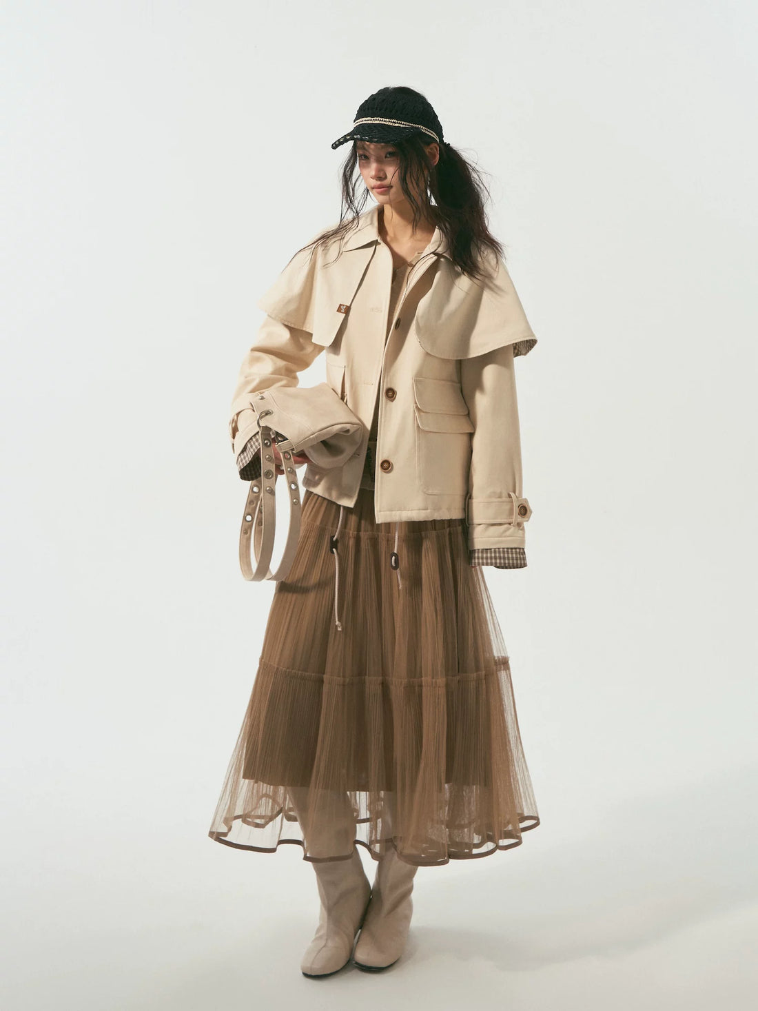 Detachable Cape Jacket