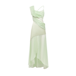 Ayla Slit Full-Skirt Dress