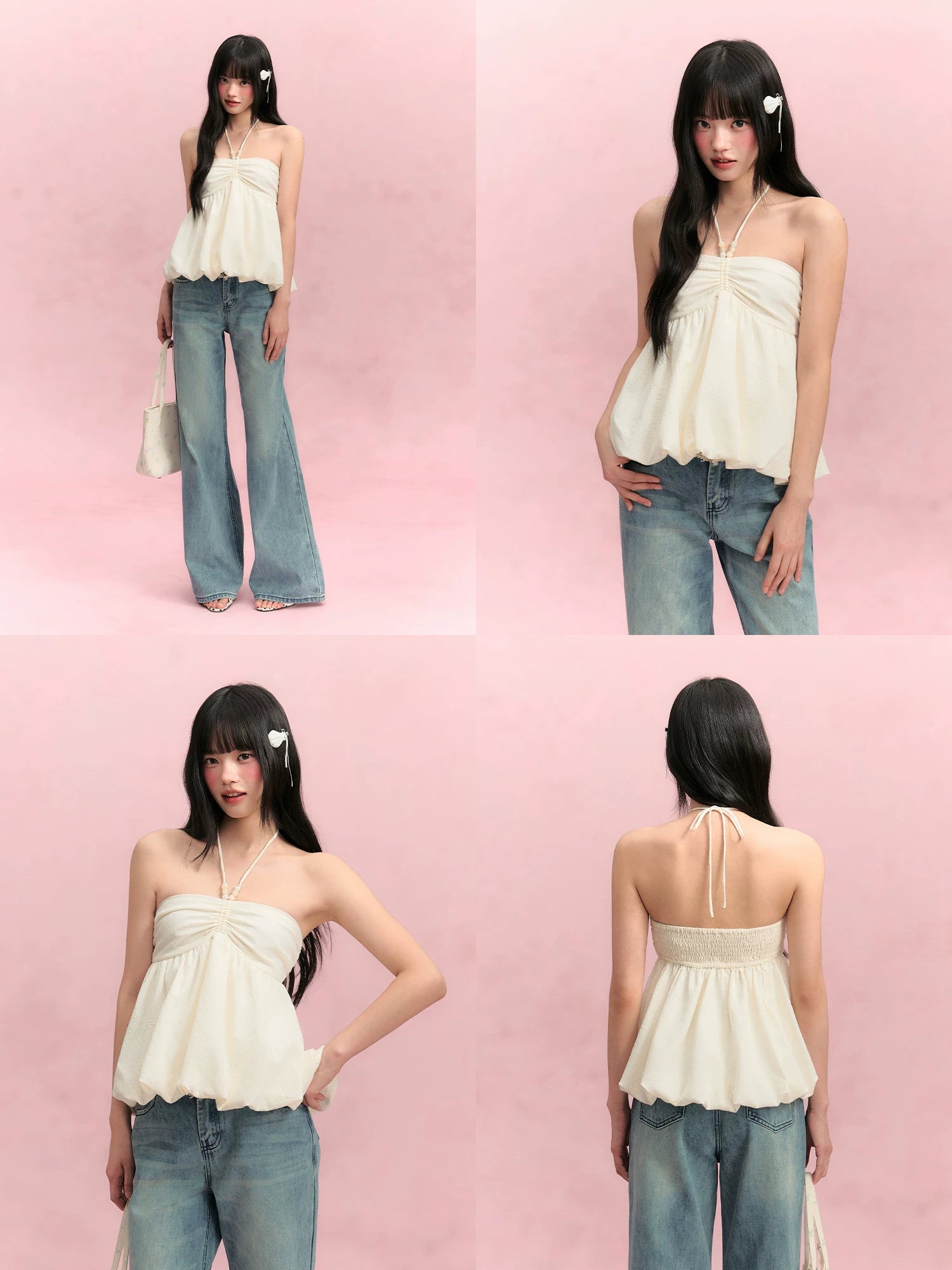 Halter Ruched Camisole