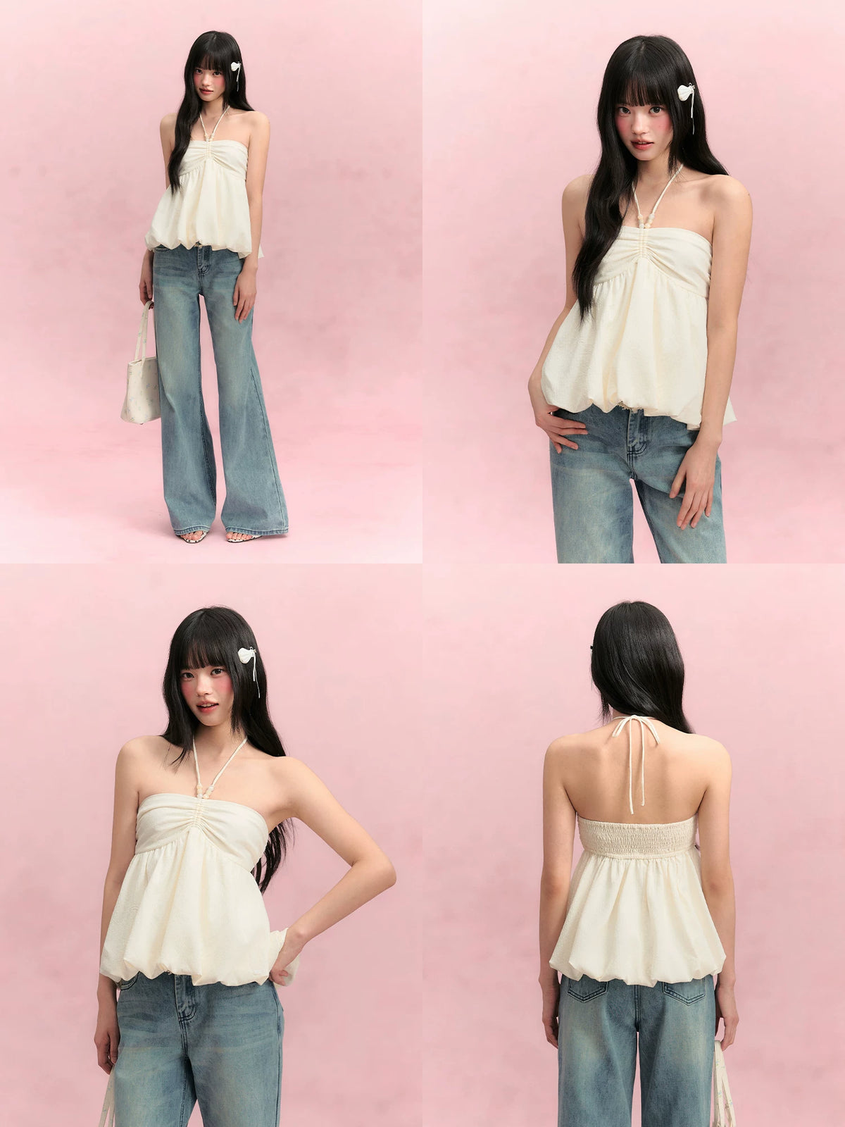Halter Ruched Camisole