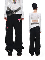 Distressed Multi-Pocket Cargo Pants