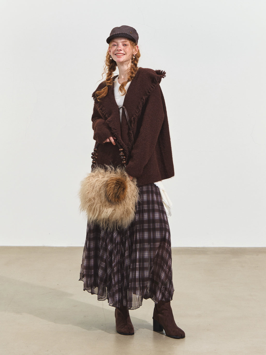Tassel Hooded Cardigan