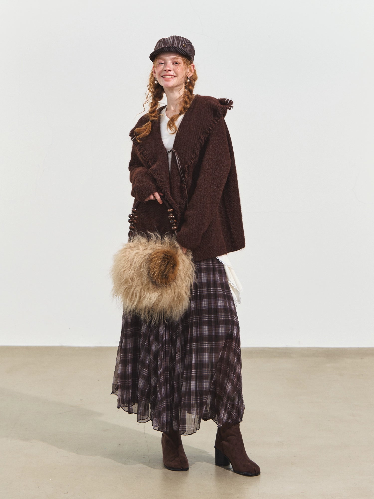 Tassel Hooded Cardigan
