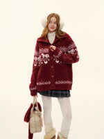 Fair Isle Pony Knit Cardigan