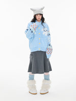 Fair Isle Sheep Knit Cardigan