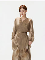 Sheer Wrap Chiffon Shirt