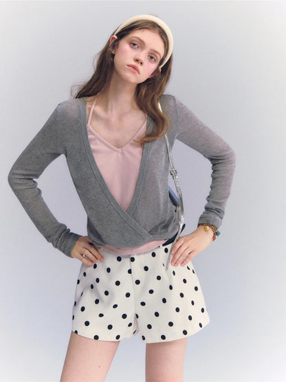 Layered Halter Knit Top