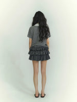 Tie Collar Stripe Tee