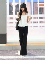 White Square Neck Blouse