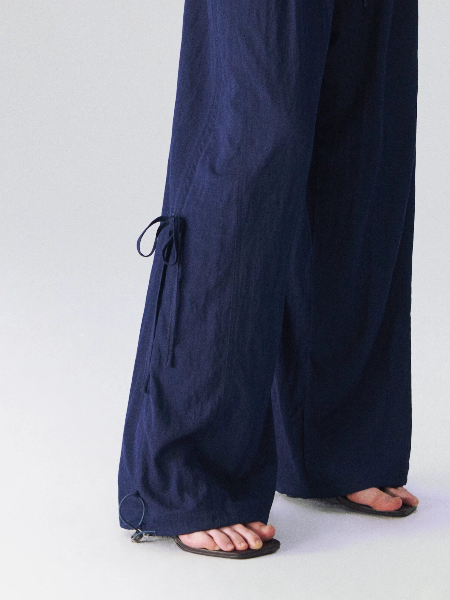 Bubble Waist Relaxed Pants