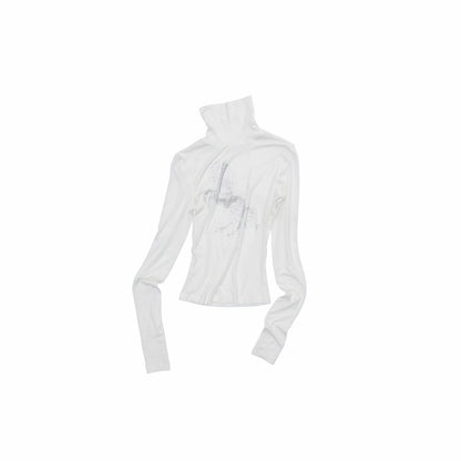 Crystal-Embellished Turtleneck