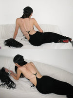 Cross-Back Halter Maxi Dress