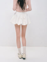 Pleated Bubble Mini Skirt