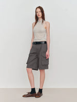 Cargo Pocket Low-Rise Shorts