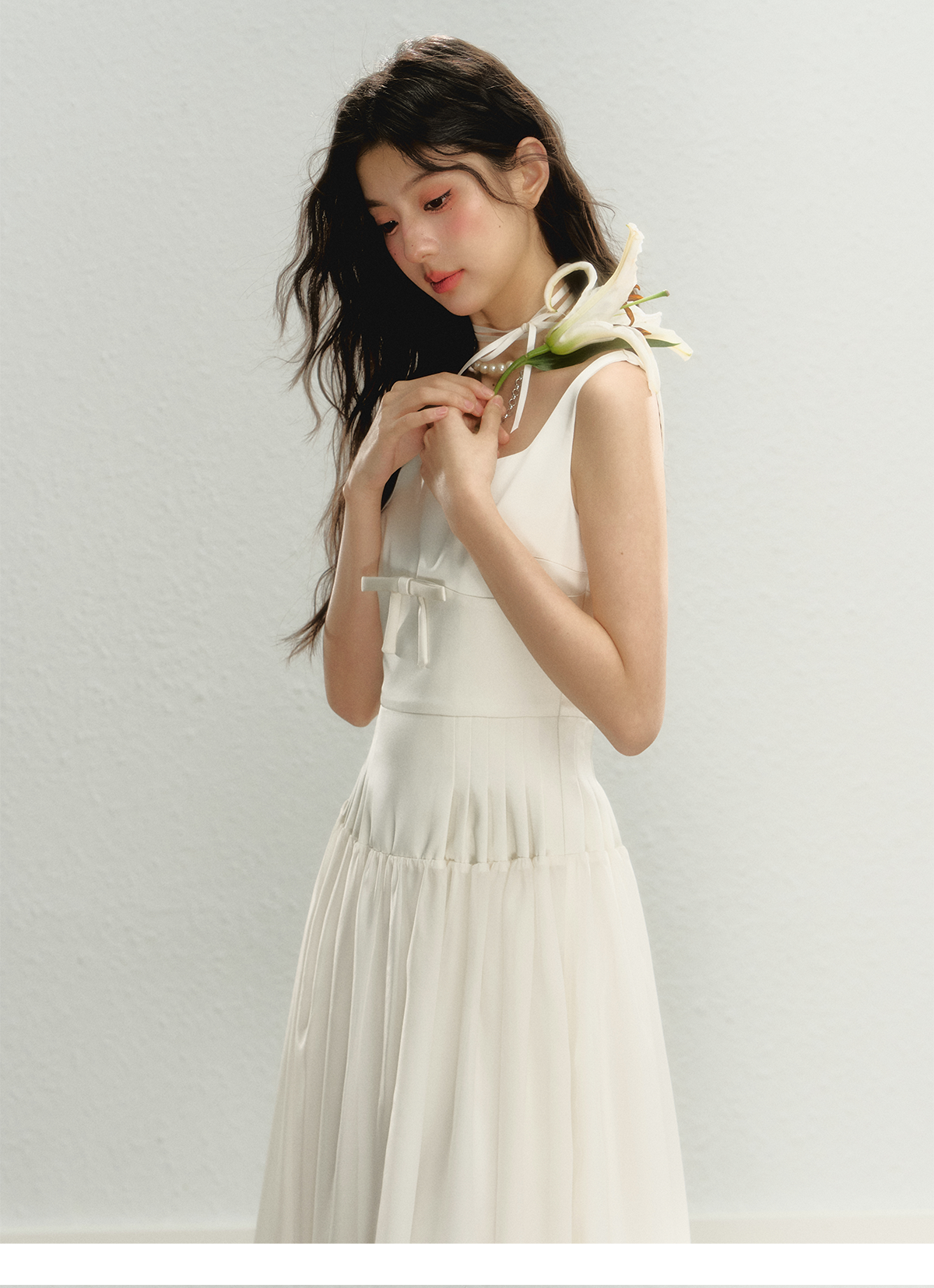 Milk White Square Neck Cami Dress