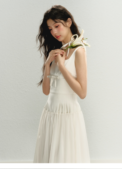 Milk White Square Neck Cami Dress