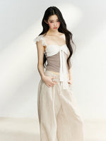 Bow Layered Knit Top