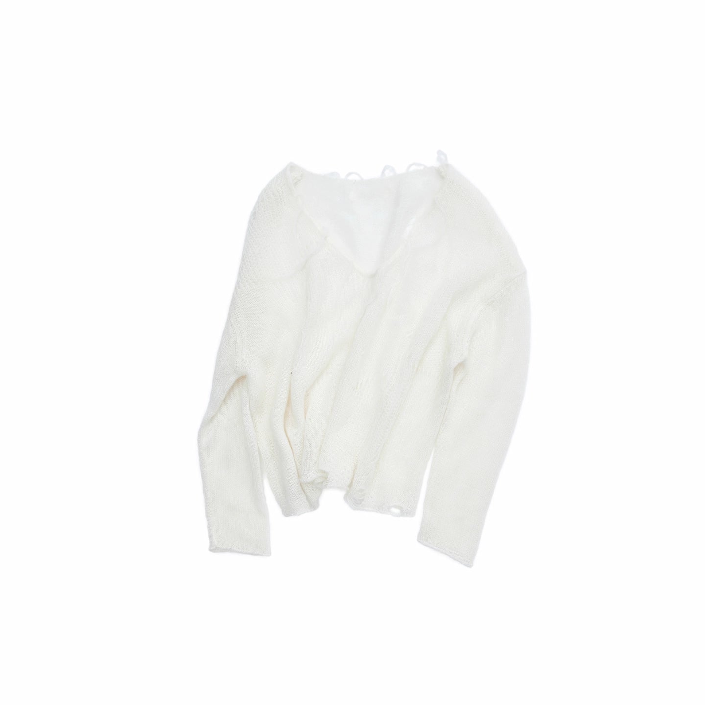 Mohair Star Cutout Sweater