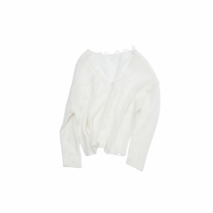 Mohair Star Cutout Sweater